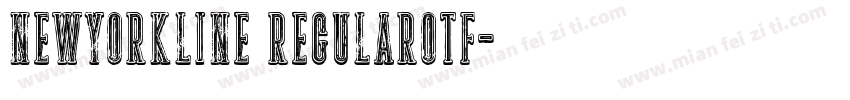 NewYorkLine Regularotf字体转换